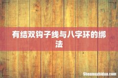 有结双钩子线与八字环的绑法
