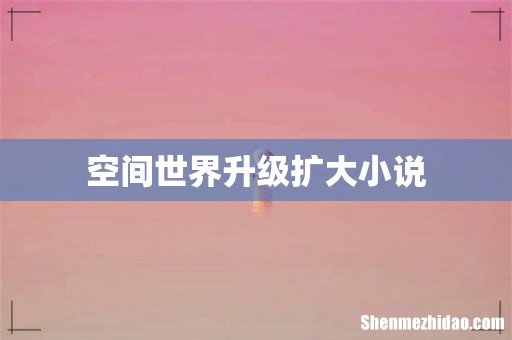 空间世界升级扩大小说