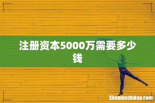 注册资本5000万需要多少钱