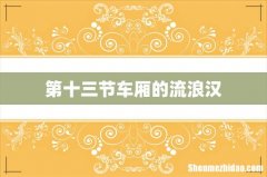 第十三节车厢的流浪汉