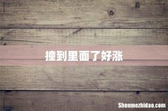 撞到里面了好涨