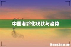 中国老龄化现状与趋势