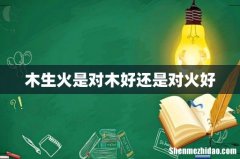 木生火是对木好还是对火好