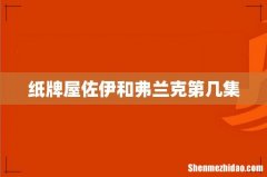 纸牌屋佐伊和弗兰克第几集