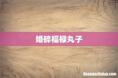 婚碎福禄丸子