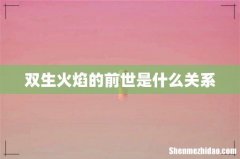 双生火焰的前世是什么关系