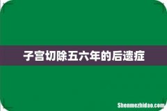 子宫切除五六年的后遗症