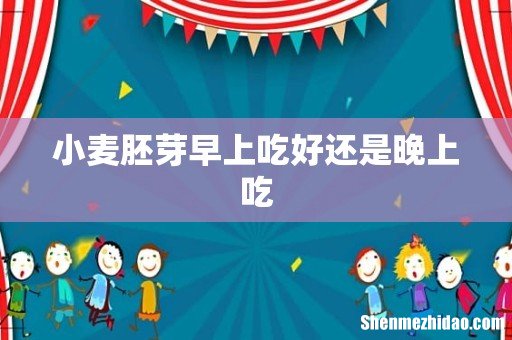 小麦胚芽早上吃好还是晚上吃