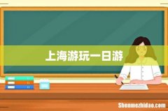 上海游玩一日游