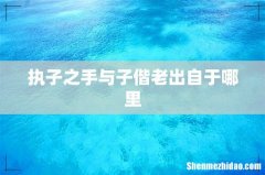 执子之手与子偕老出自于哪里