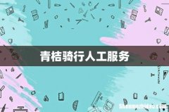 青桔骑行人工服务
