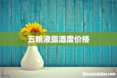 五粮液露酒度价格
