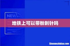 地铁上可以带粉刺针吗
