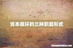资本循环的三种职能形式