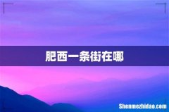 肥西一条街在哪
