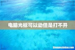 电脑光标可以动但是打不开