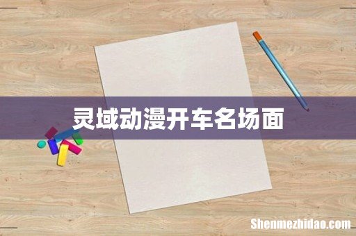 灵域动漫开车名场面
