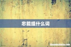 忠能组什么词