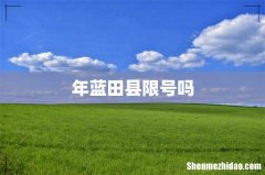 年蓝田县限号吗