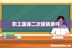 职工医保二次报销条件