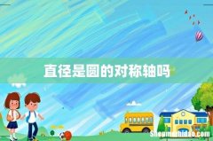 直径是圆的对称轴吗