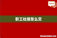职工社保怎么交