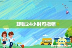 转账24小时可撤销