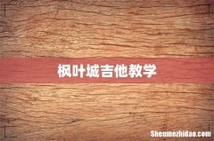 枫叶城吉他教学