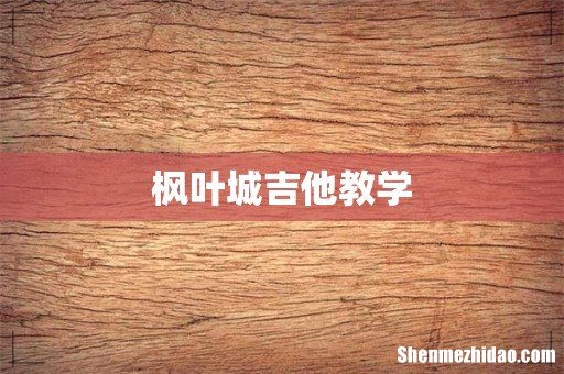 枫叶城吉他教学