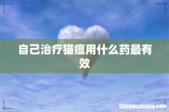自己治疗猫瘟用什么药最有效