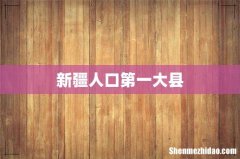新疆人口第一大县