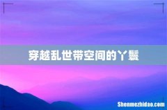 穿越乱世带空间的丫鬟