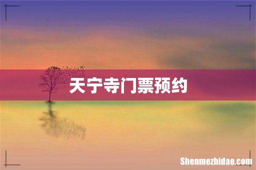 天宁寺门票预约