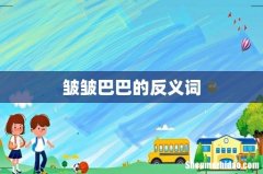 皱皱巴巴的反义词