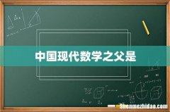 中国现代数学之父是