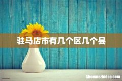 驻马店市有几个区几个县