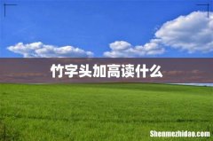 竹字头加高读什么