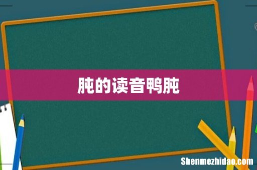 肫的读音鸭肫