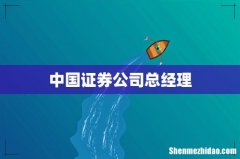 中国证券公司总经理