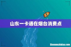 山东一卡通在烟台消费点