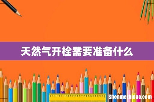 天然气开栓需要准备什么