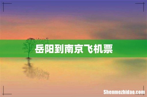 岳阳到南京飞机票