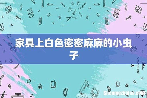 家具上白色密密麻麻的小虫子