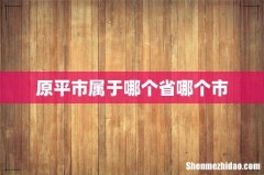 原平市属于哪个省哪个市