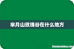 芈月山玫瑰谷在什么地方