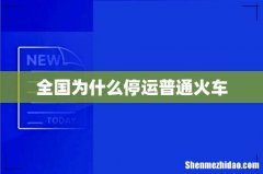 全国为什么停运普通火车