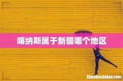 喀纳斯属于新疆哪个地区