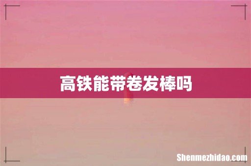 高铁能带卷发棒吗