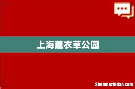 上海薰衣草公园