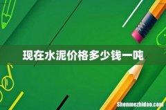 现在水泥价格多少钱一吨